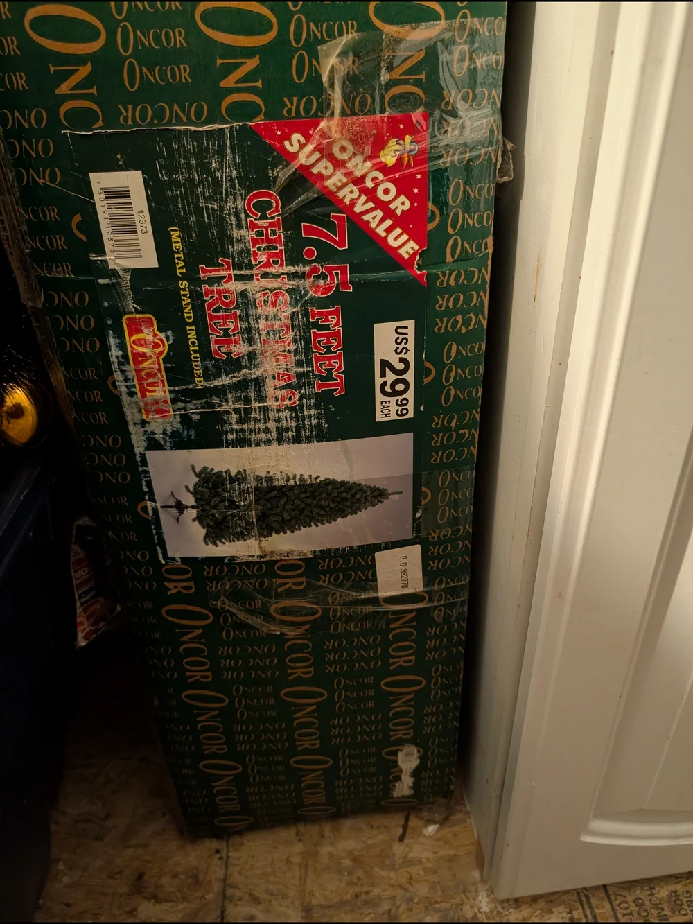 7.5 ft Artificial Christmas Tree in Green Box
